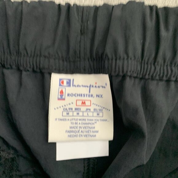 Champion Skirt Womens Medium Rochester NY Black Long Nylon Drawstring Slit Back - Picture 7 of 10